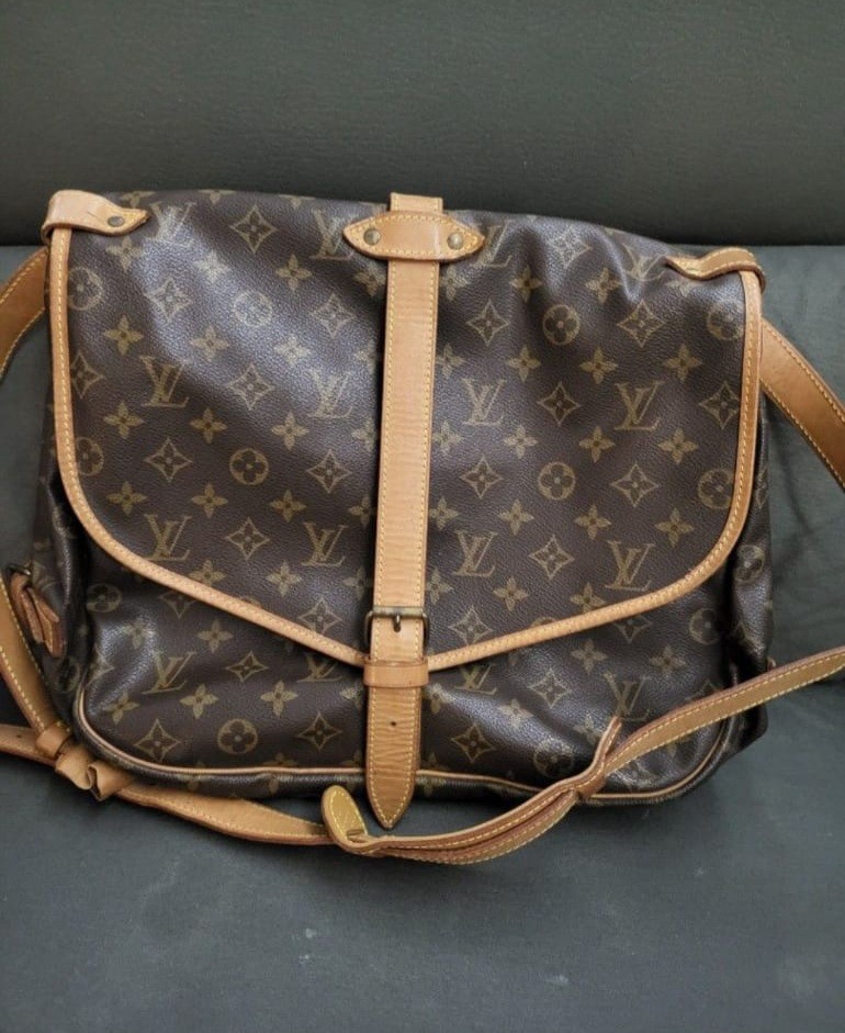 Louis Vuitton Monogram Saumur 35 Crossbody Saddle Messenger Bag 862115