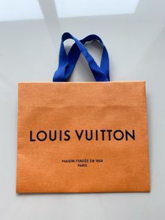 Louis Vuitton Brown Empty Box 5.4”X5.4”X3” Dust Bag /Paper Bag & Receipt  Holder.