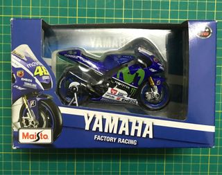 Maisto - 1/18 Scale Model Compatible with Yamaha Compatible with Moto GP  2022 Factory Racing Team # 20 Compatible with Fabio Quartararo Replica