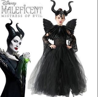 Maleficent Kids Costume • Cosplay  Outfit • Halloween Suit