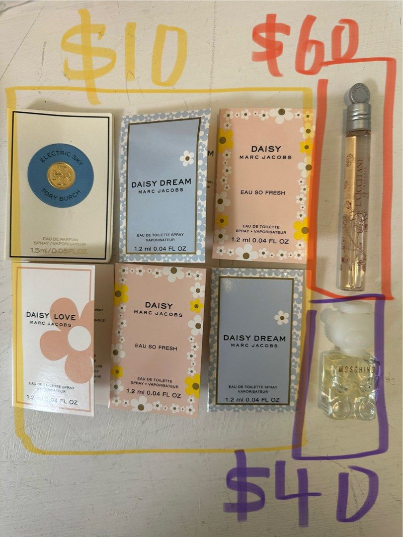 Marc Jacobs Tory Burch Moschino L occitane
