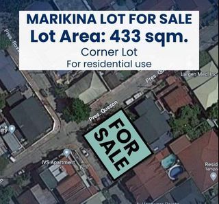 Marikina Lot For Sale 433 sqm