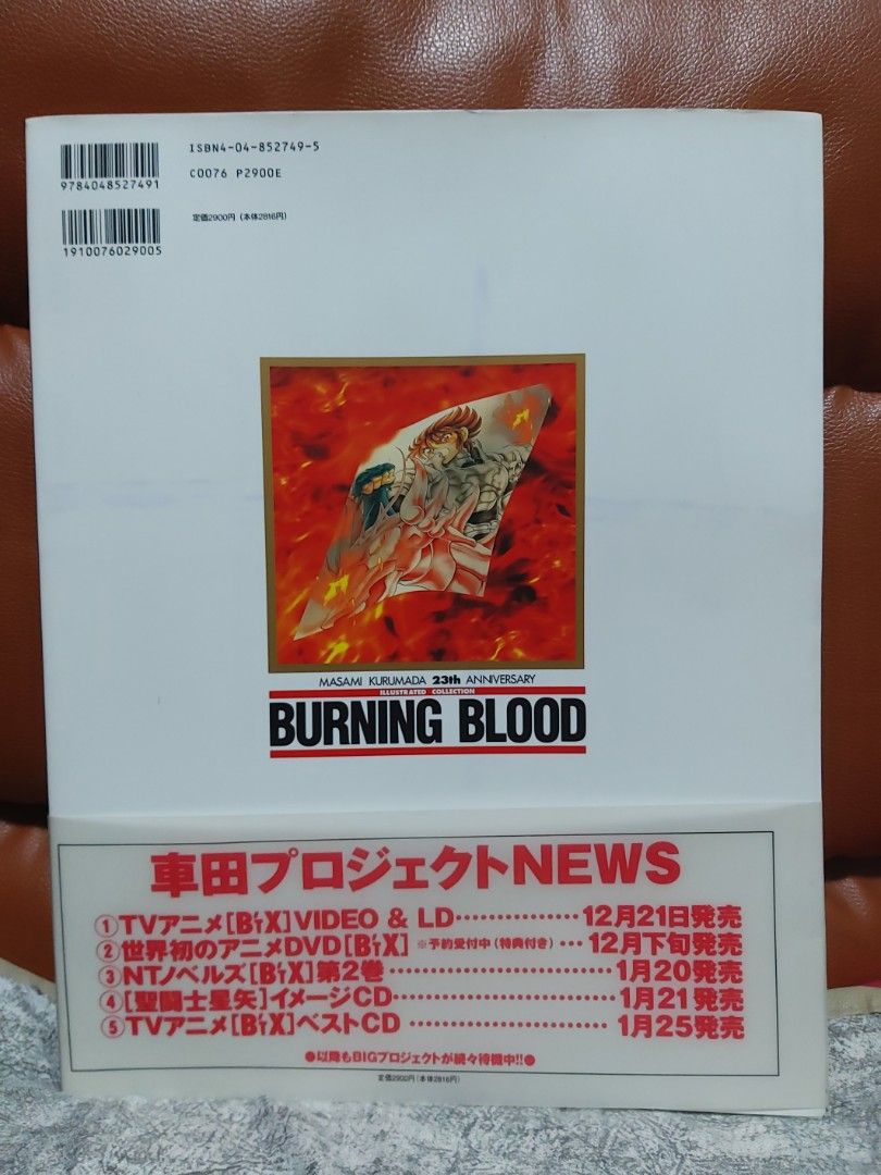 車田正美Masami Kurumada 23th Anniversary Burning Blood記念集, 興趣