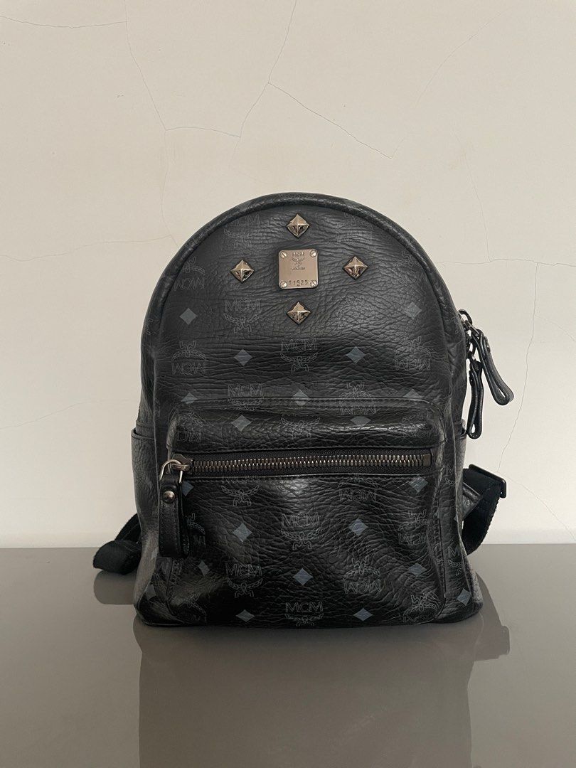 Mcm backpack hotsell front studs
