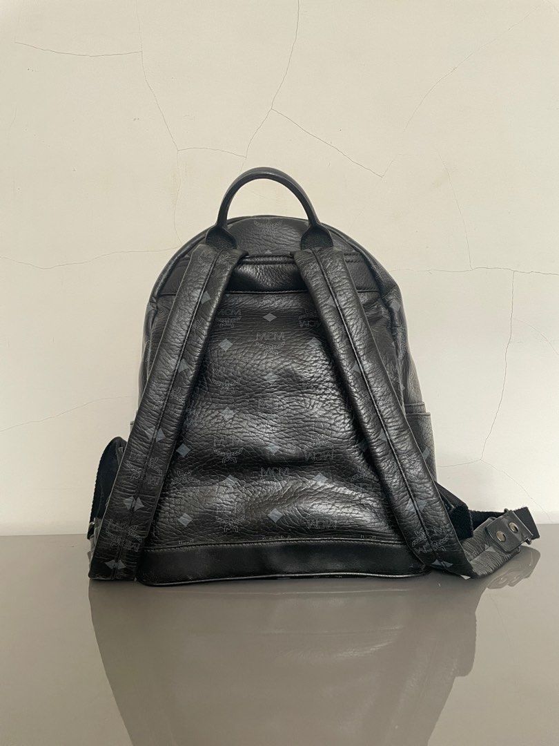 MCM Small Stark Front Studs Backpack in Visetos