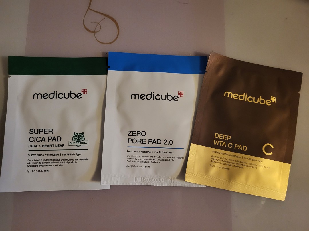 medicube試用装3包$10，只限郵寄交收，郵資另付。, 美容＆個人護理