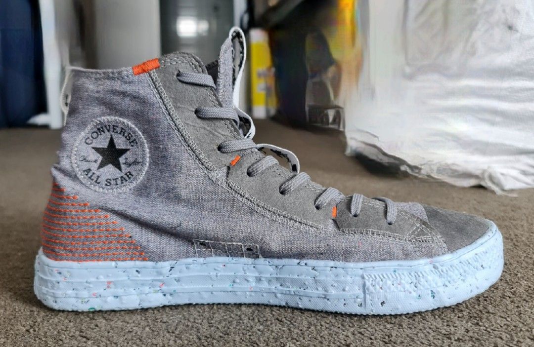Grey high deals top converse mens