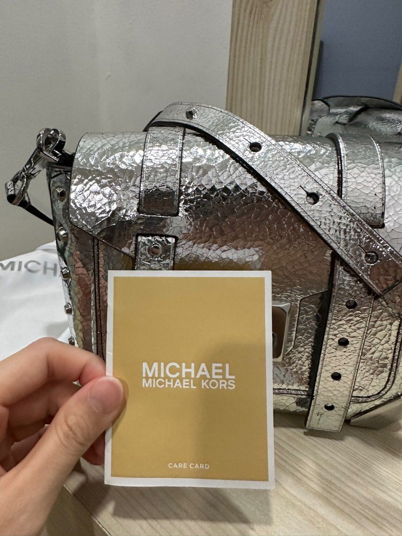 Michael KORS Manhattan Middle Silver Luxury Bags Wallets on