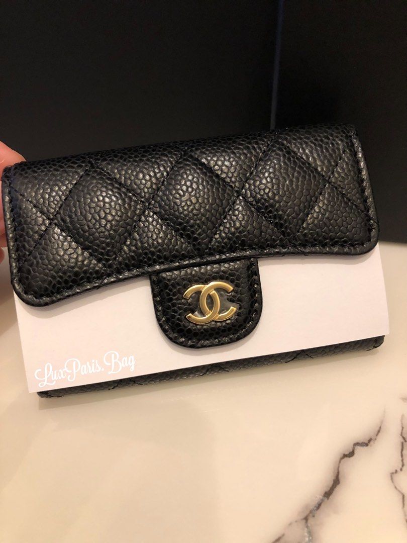 ❤️‍🔥❤️‍🔥Mid Nov 2023 Overseas Receipt Chanel Classic Card Holder in Black  Caviar Gold Hardware, Luxury, Bags & Wallets on Carousell