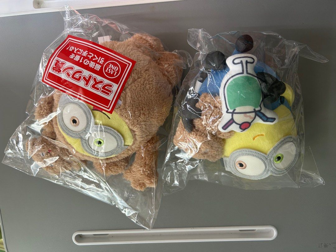 Minions BOB & TIM 絨毛玩具日本一番賞全新日本一番くじムーミンA/最後一等獎小小兵小黃人有袋有牌, 興趣及遊戲, 玩具& 遊戲類-