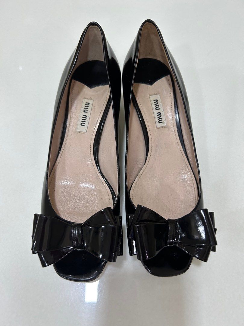 Miu Miu kitten heel shoes, Women's Fashion, Footwear, Heels on Carousell