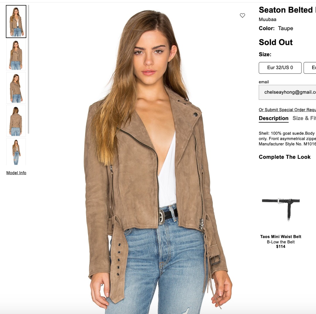 Cheap suede on sale biker jacket