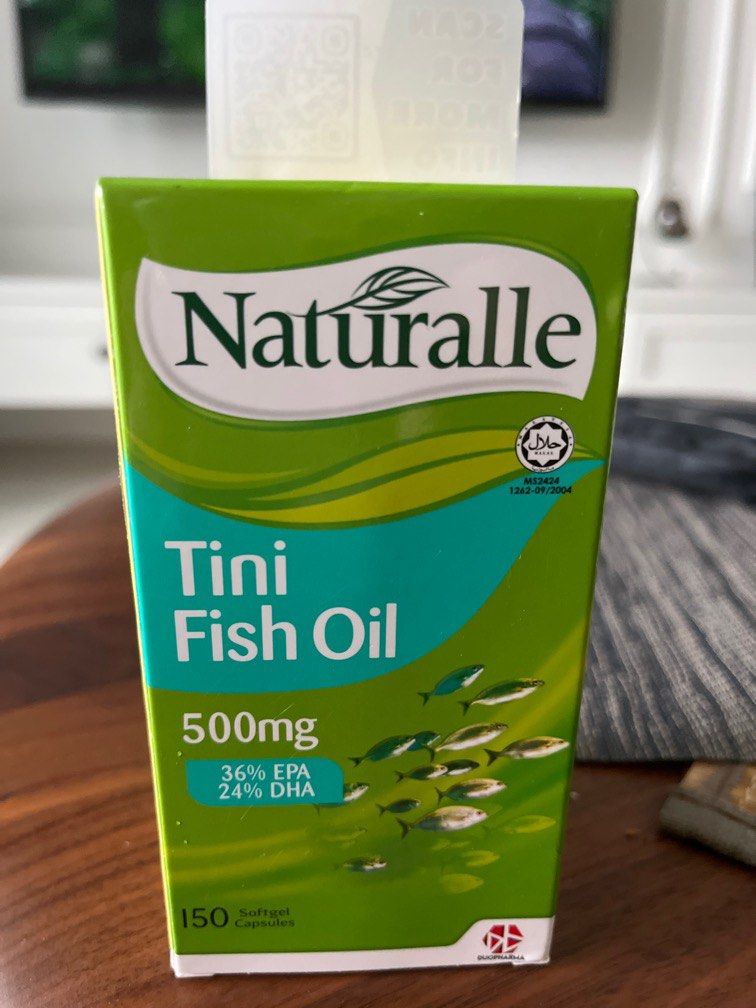 Naturalle Tini Fish Oil 500mg, Health & Nutrition, Health Supplements