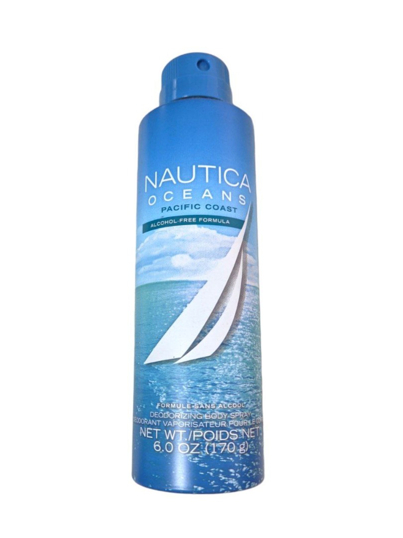 Nautica Men Oceans Pacific Coast Alcohol-Free Deodorizing Body Spray ...