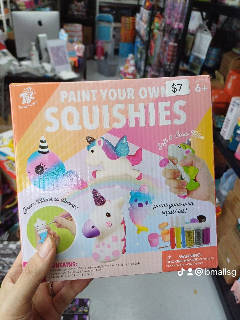 NEW DIY Paint your own Squishes [ Very fun activity for kids ] [ Value