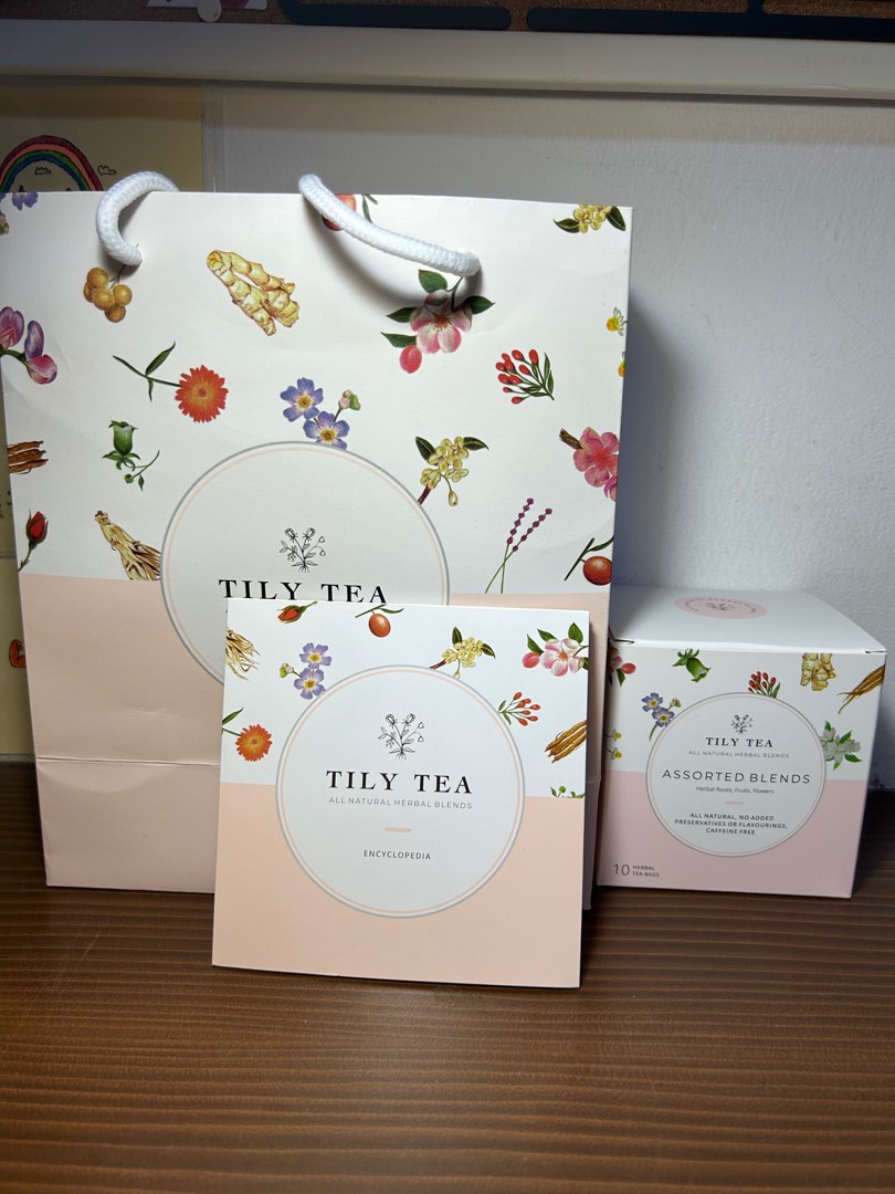 (NEW) Tily Tea Assorted Blends 10 Herbal Tea Bags (Teabags), Food