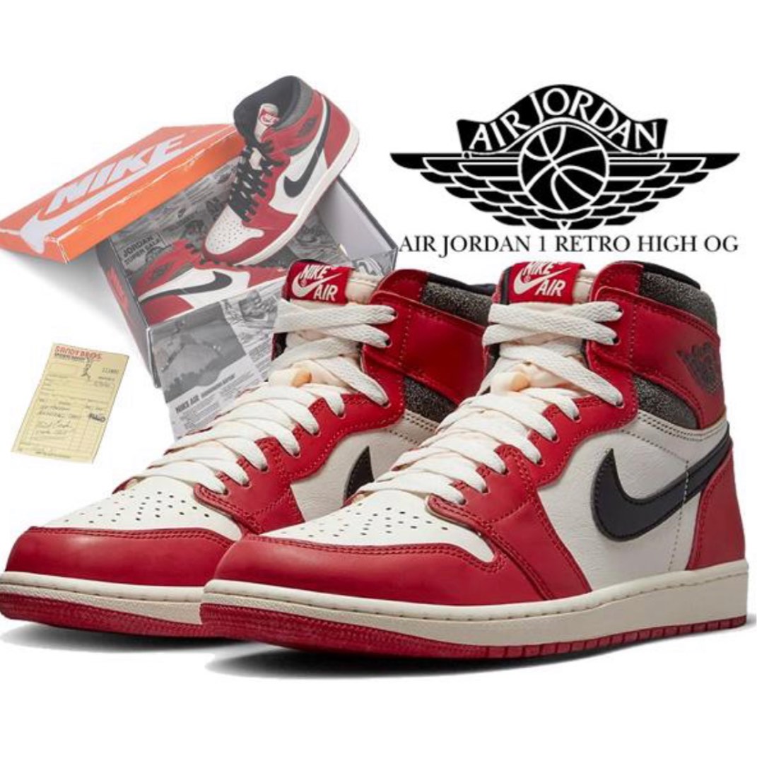 NIKE AIR JORDAN 1 RETRO HI OG Lost&Found Chicago DZ5485-612 US7.5