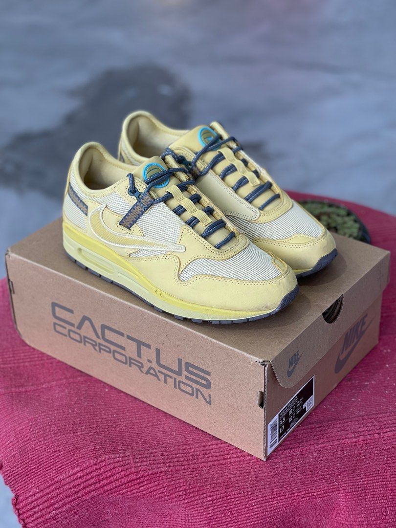 Nike Air Max 1 Travis Scott Gold Men s Fashion Footwear