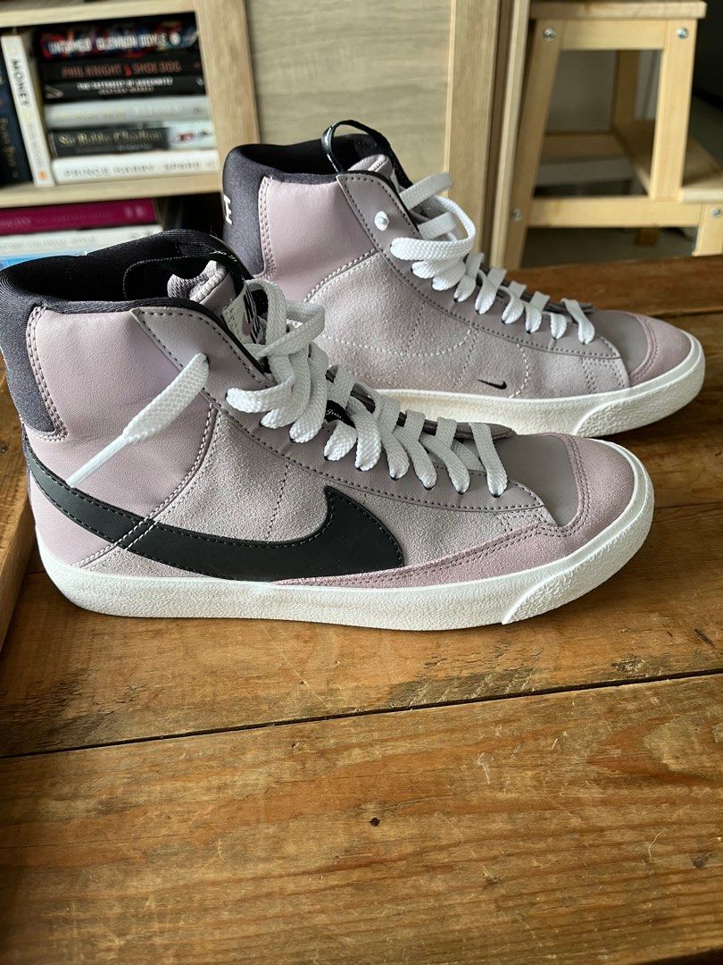 Nike Blazer high tops purple US 6 5y Women s Fashion Footwear Sneakers on Carousell