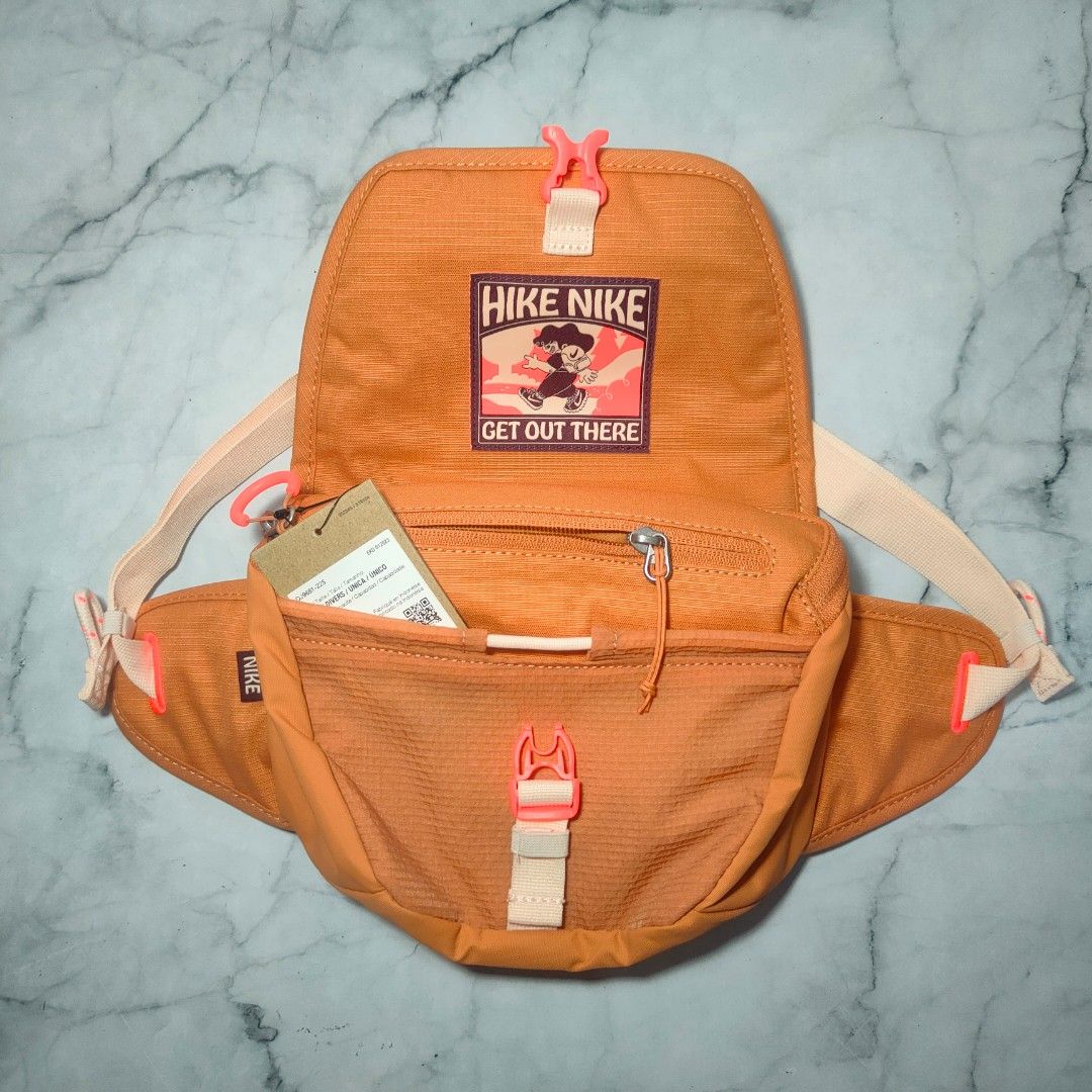 Nike Hike Waist Pack Amber Brown Waist Bag Original, Fesyen Pria
