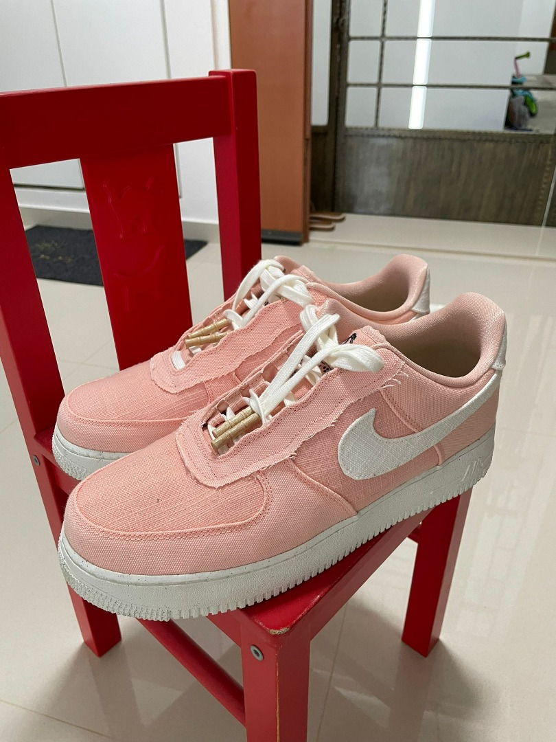 Nike air force sale 1 pink suede mens