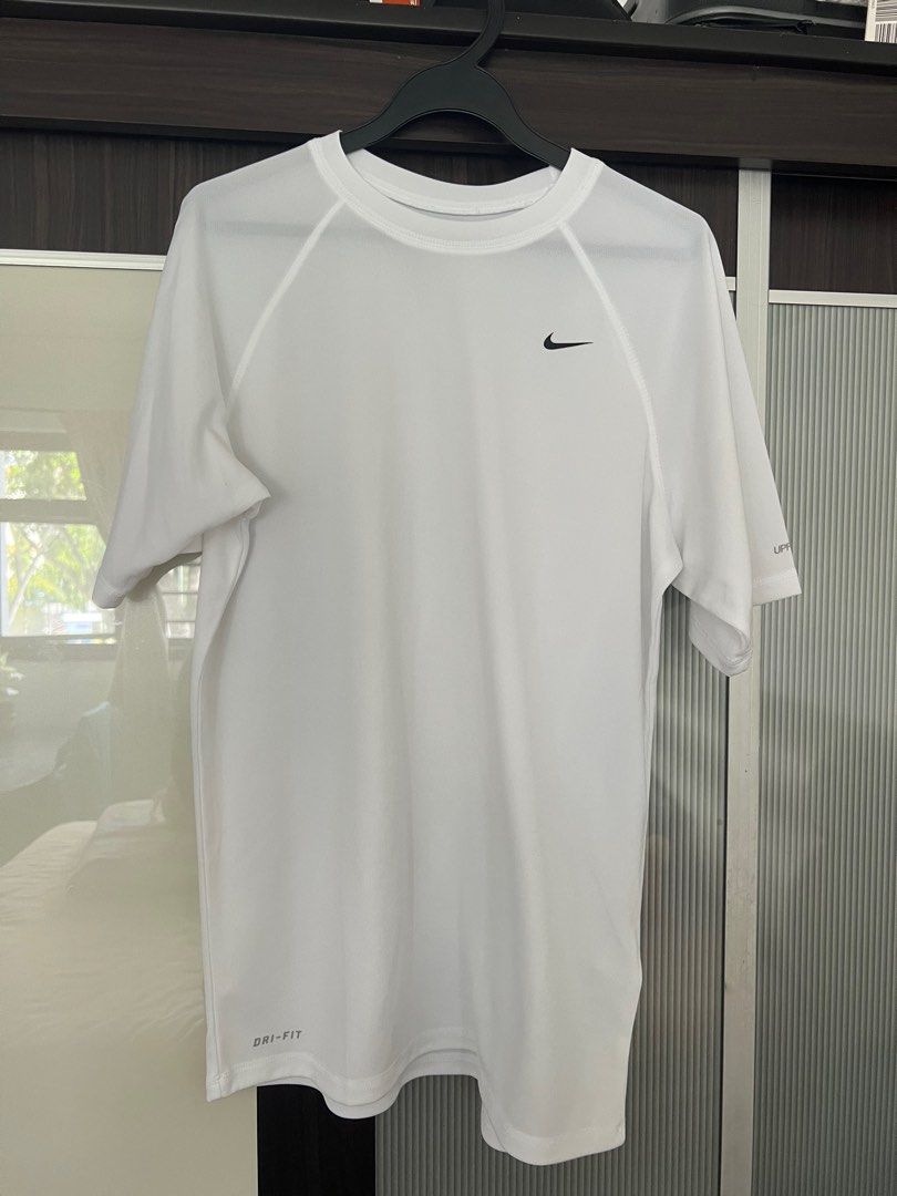 White best sale dry fit