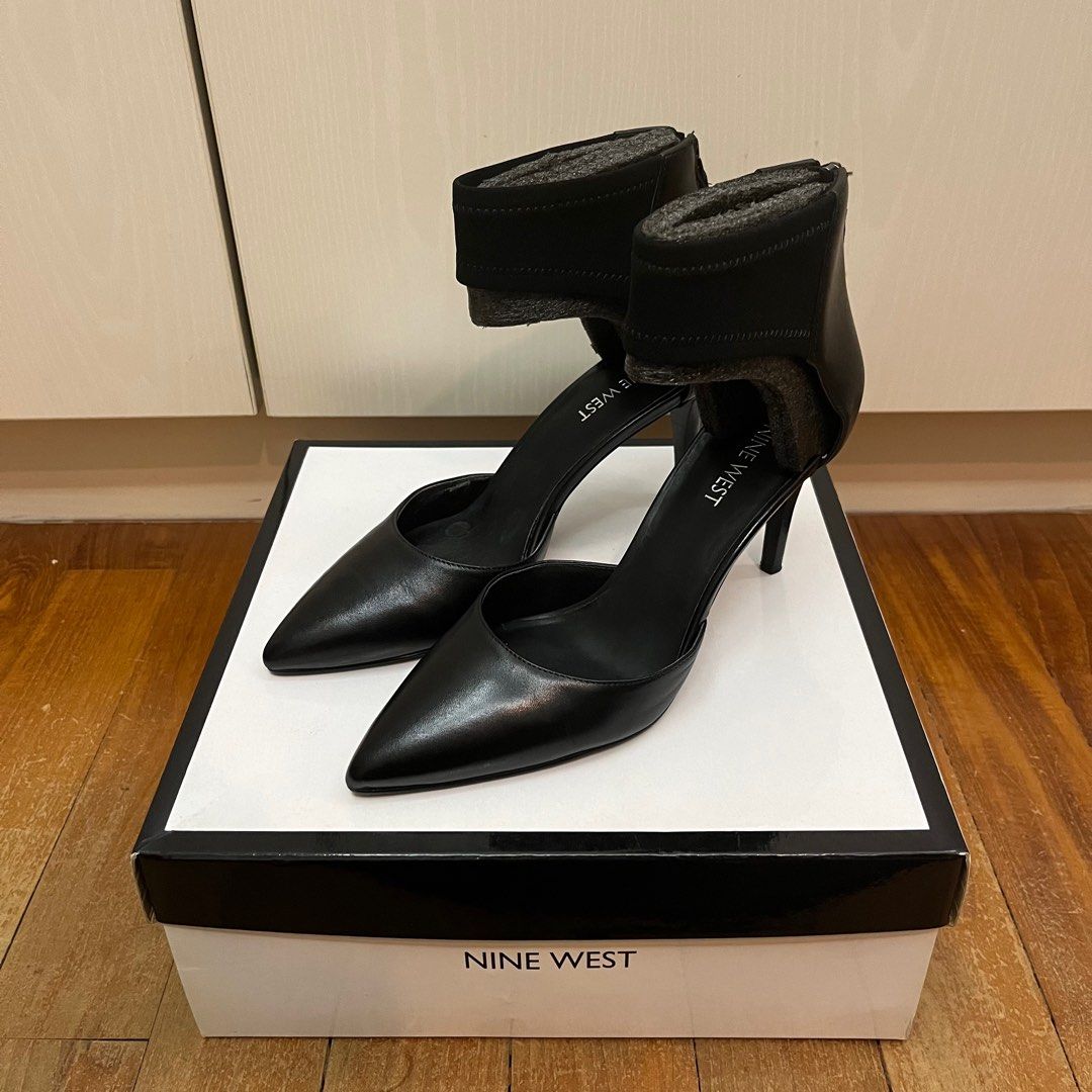 Nine West Black Zip Heels size 6M Women s Fashion Footwear