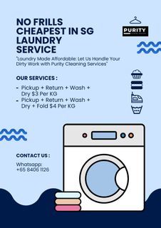 No-Frills Laundry Cleaning [CHEAPEST IN SG]
