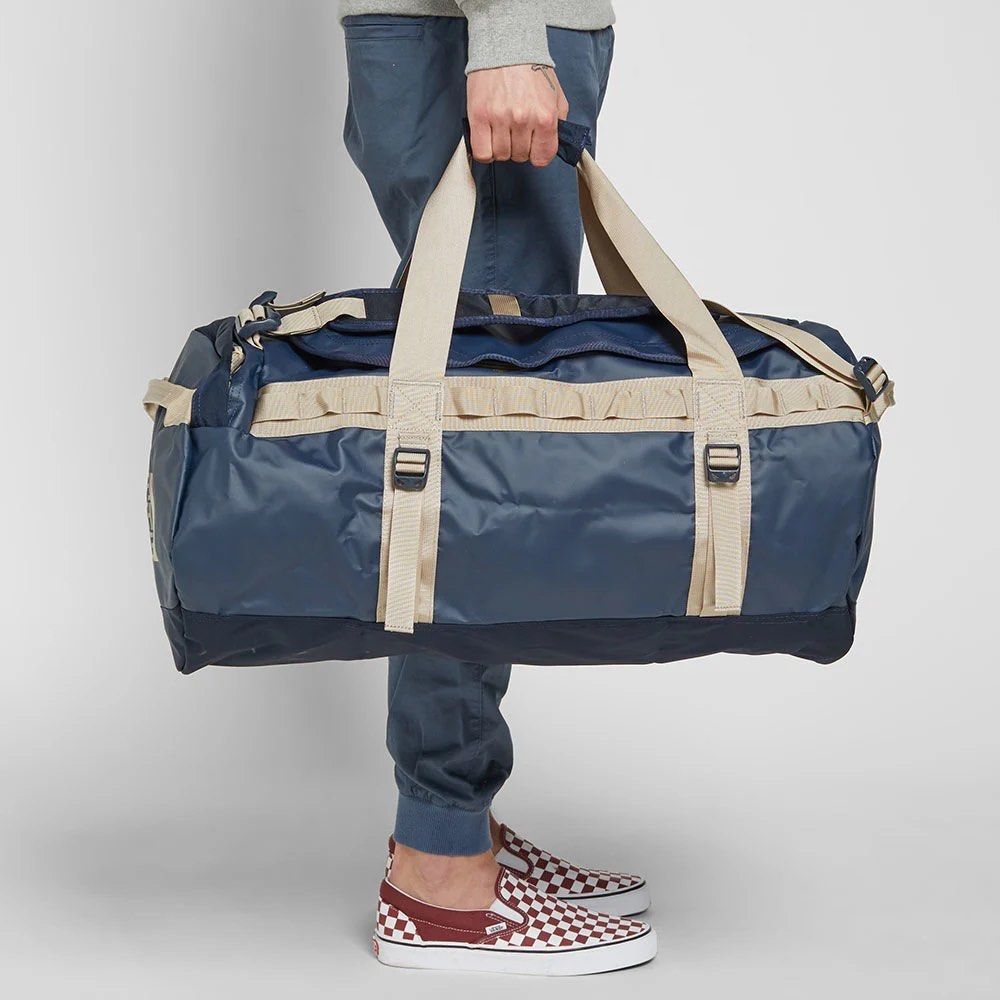 North Face Base Camp Duffel Size M Urban Navy Crockery Beige