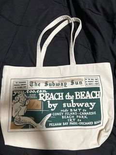 NYC Transit Museum Tote Bag (REACH the BEACH)