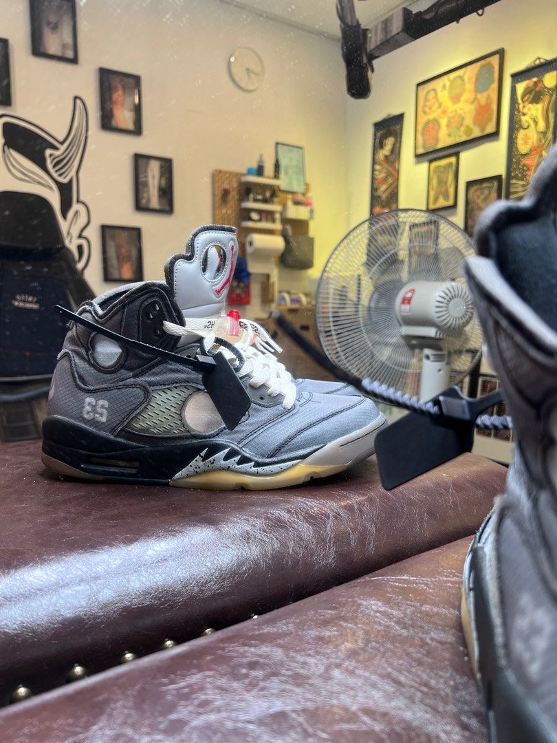 Air jordan best sale v off white