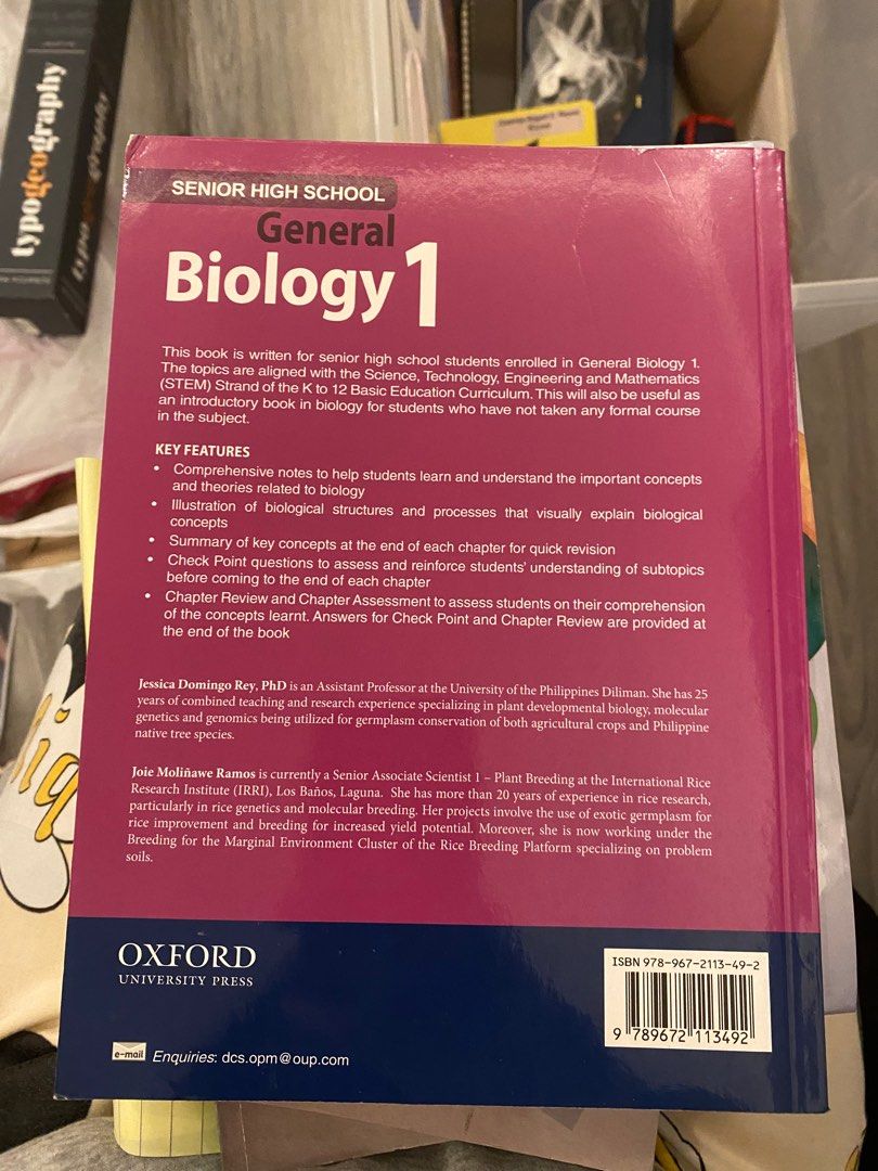 Oxford General Biology 1 STEM Book, Hobbies & Toys, Books & Magazines ...