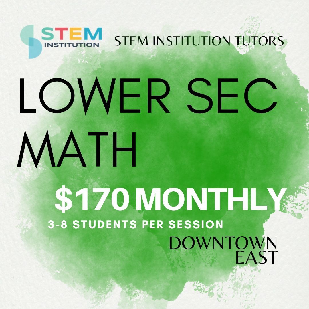 PASIR RIS LOWER SECONDARY SCIENCE TUITION - Sec 1 2 3 4 5 Science Lower Science Sec Sch Express ...
