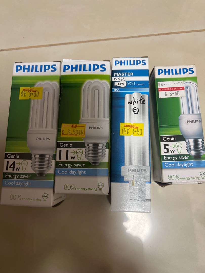 Philips Light Bulb Genie 14w, Furniture & Home Living, Lighting & Fans