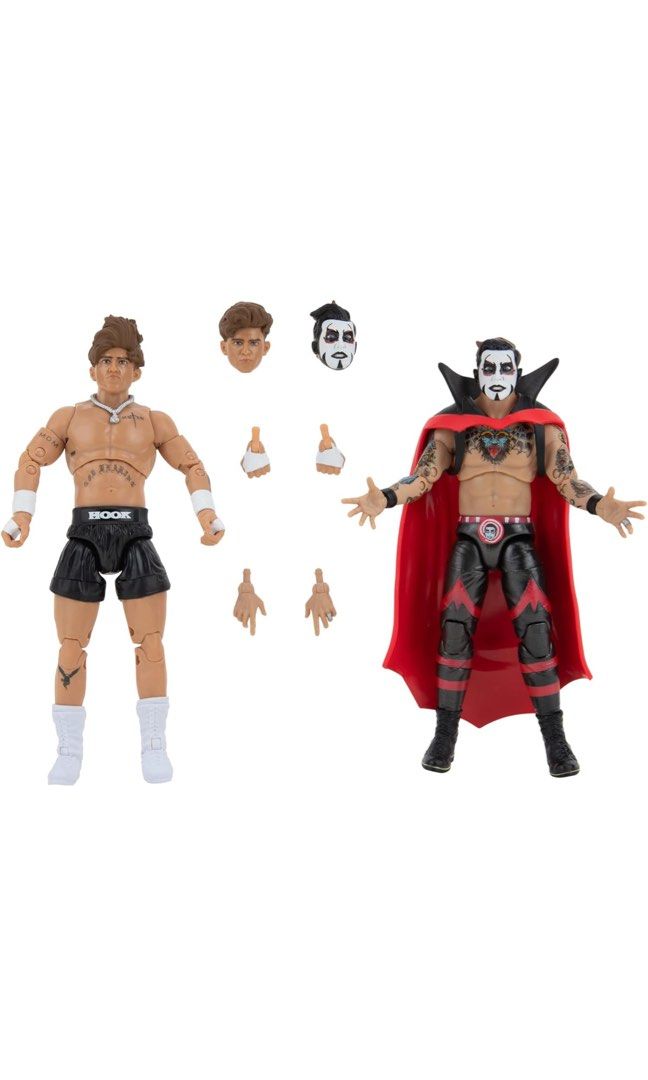 2-Pack Tag Team AEW Danhausen & Hook Elite Wrestling Action Figure WWE  Figurines