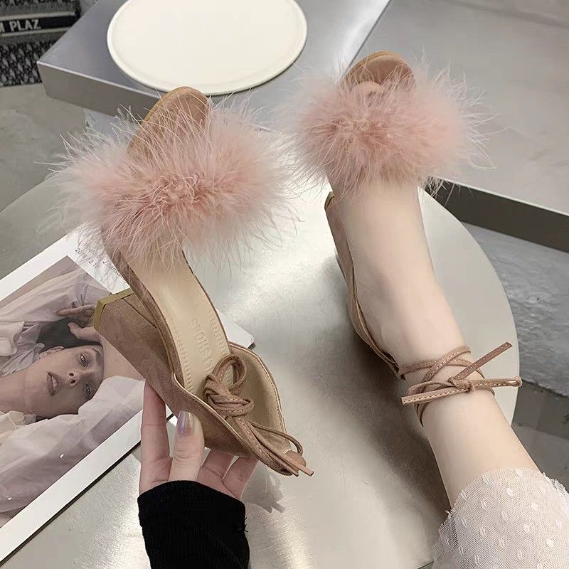 Fuzzy high heels 2025