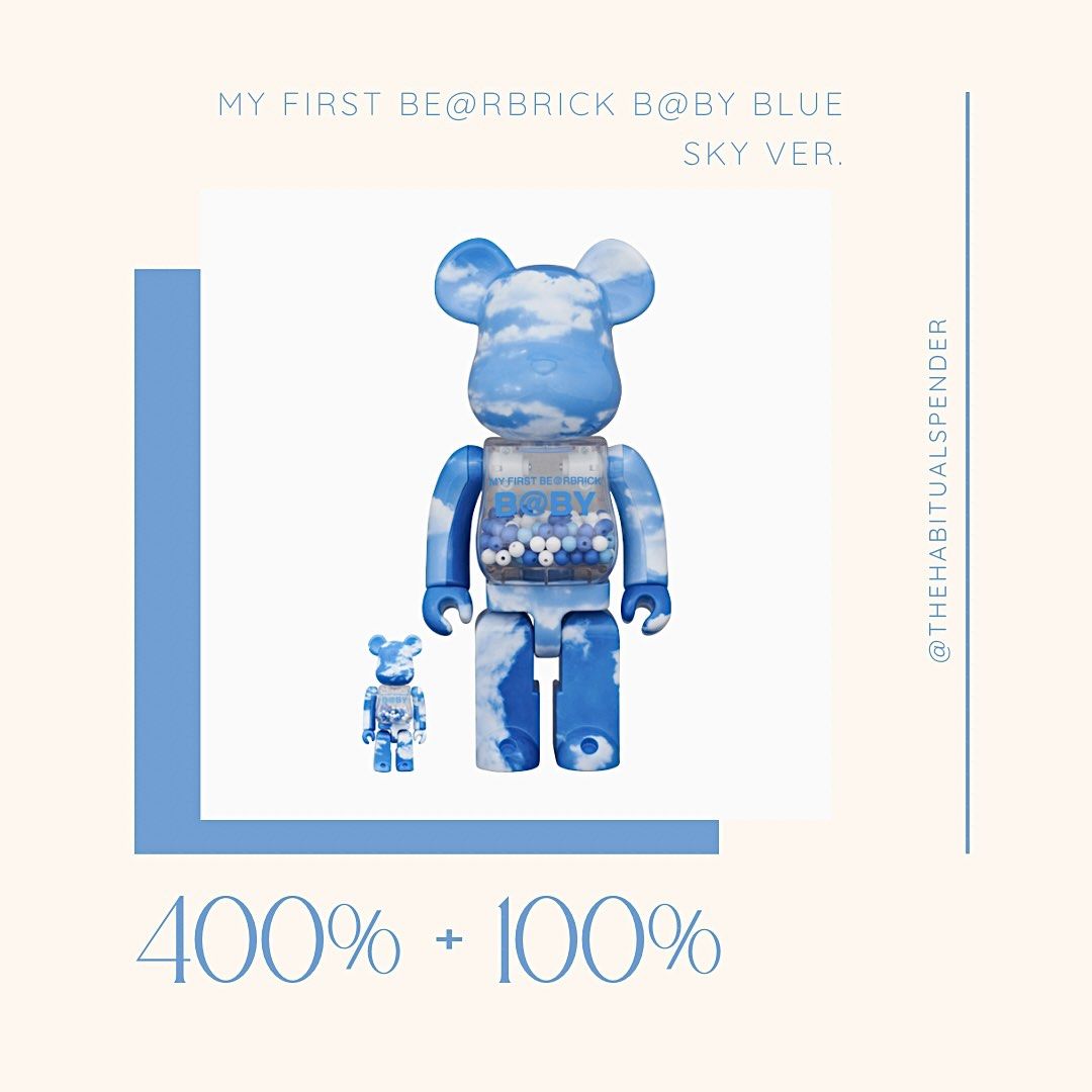 PO: My First Be@rbrick B@by Blue Sky Ver. 400% & 100%