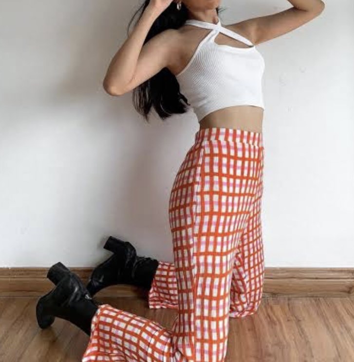 Pomelo Checkered Pants, Women's Fashion, Bottoms, Other Bottoms on