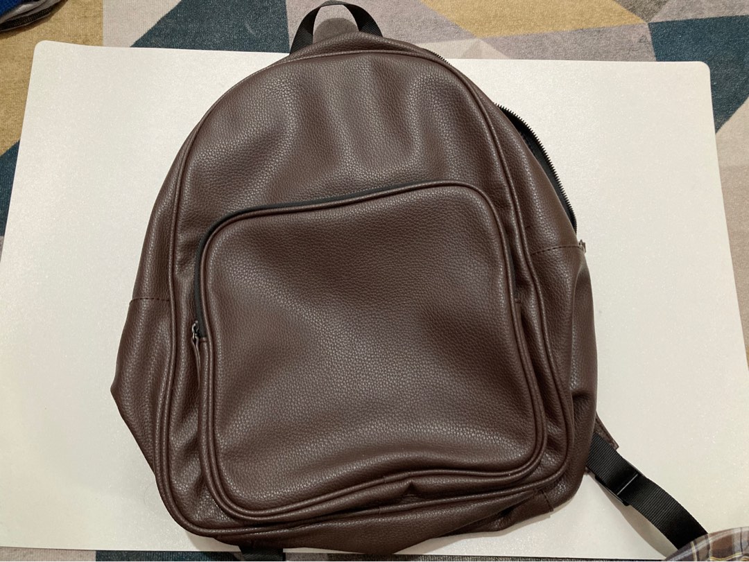 Primark Faux Leather Backpack, Men's Fashion, Bags, Backpacks on Carousell