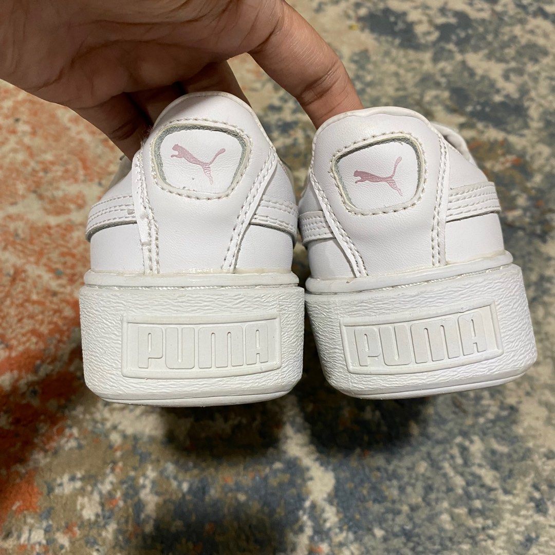 Puma basket platform metallic pink outlet
