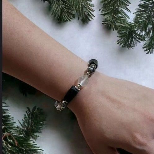 Crazy Christmas Sale Raw Tourmaline Bracelet Women s Fashion