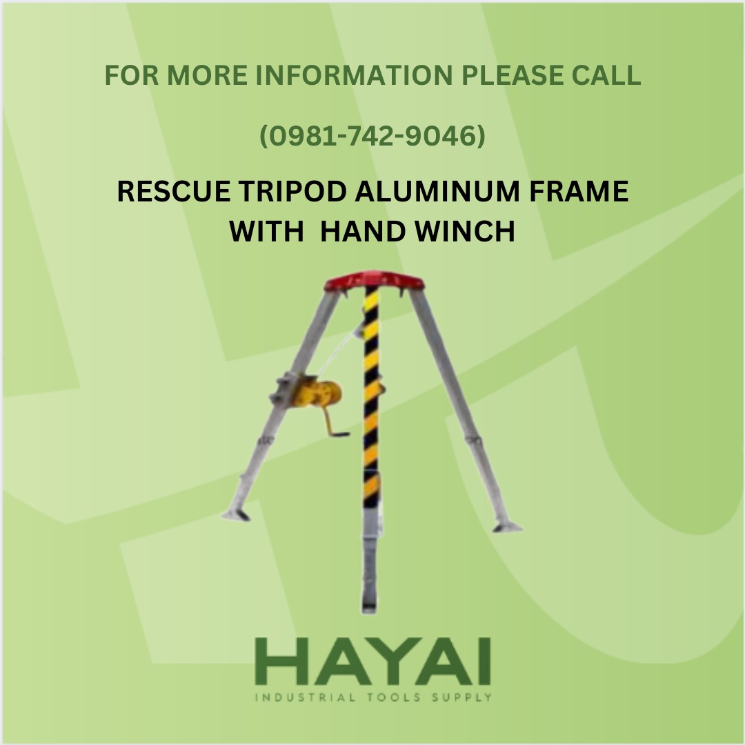 RESCUE TRIPOD ALUMINUM FRAME WITH HAND WINCH, Commercial & Industrial