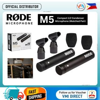 RODE M5 Compact 1/2 Condenser Microphone (Matched Pair) VMI Direct