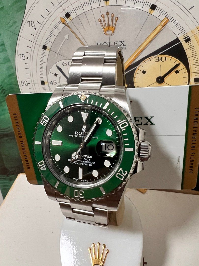 Rolex Submariner 116610LV, hulk, Luxury, Watches on Carousell