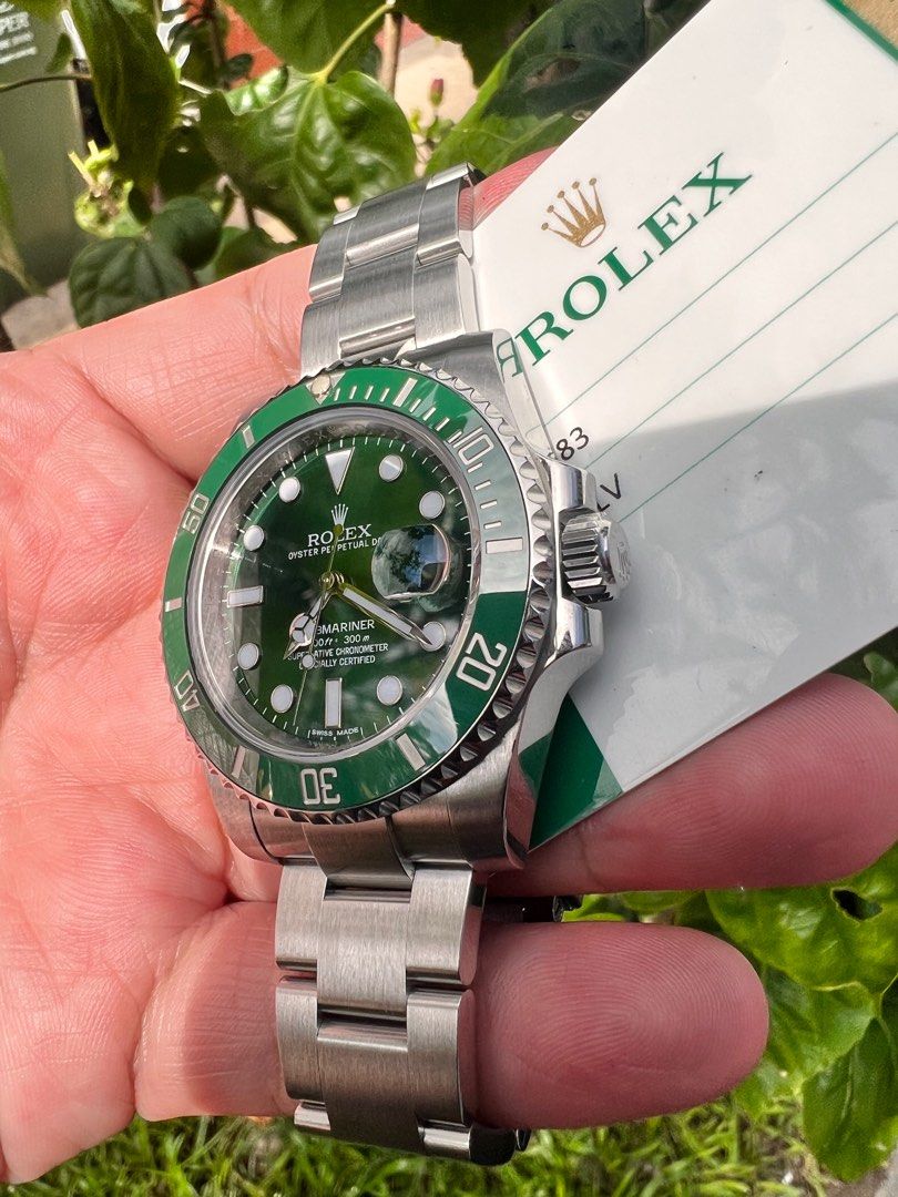 Rolex Submariner 116610LV, hulk, Luxury, Watches on Carousell