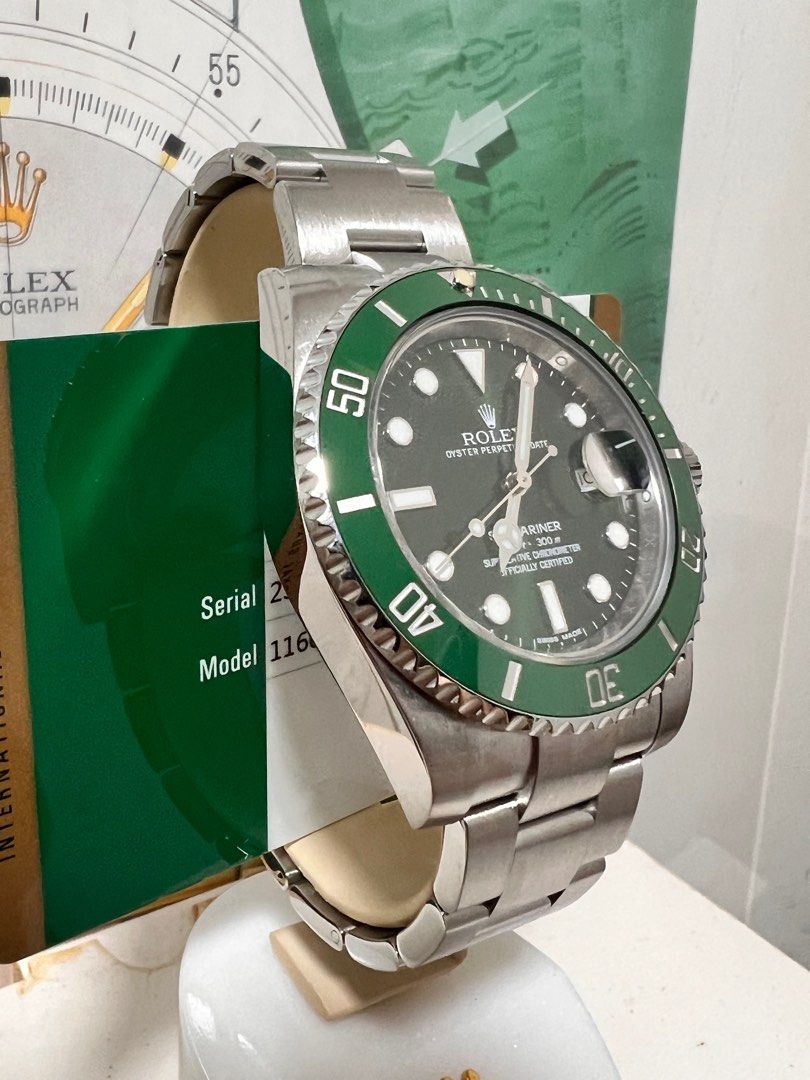 Rolex Submariner 116610LV, hulk, Luxury, Watches on Carousell