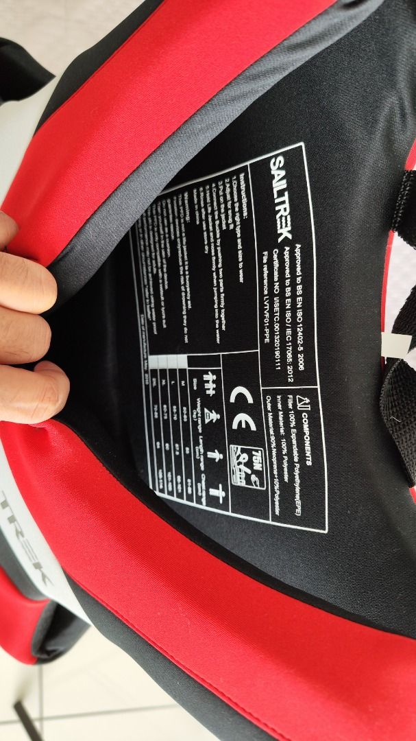Sailtrek Life Vest Safety Life Jacket Watersports Fishing Kayaking