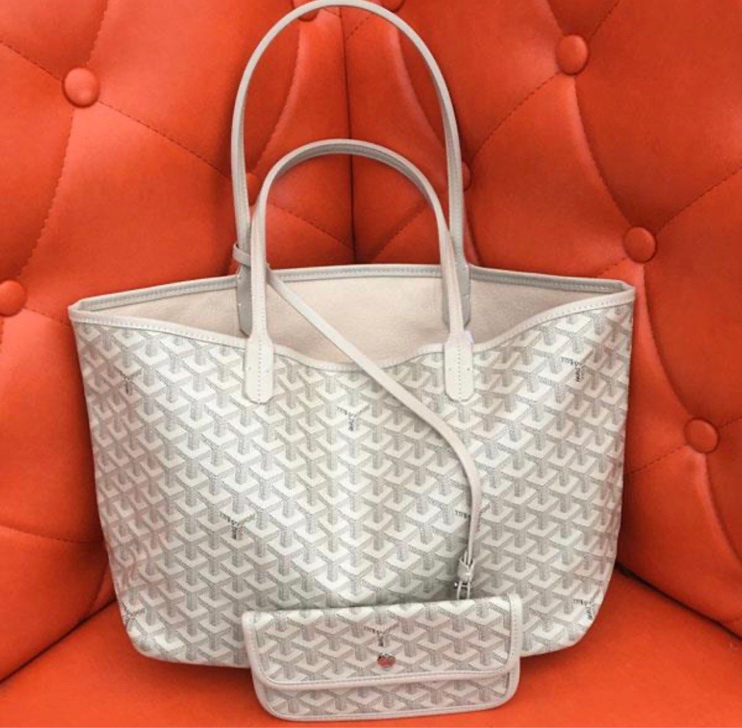 Goyard Mini Anjou Tote in Blue, Luxury, Bags & Wallets on Carousell