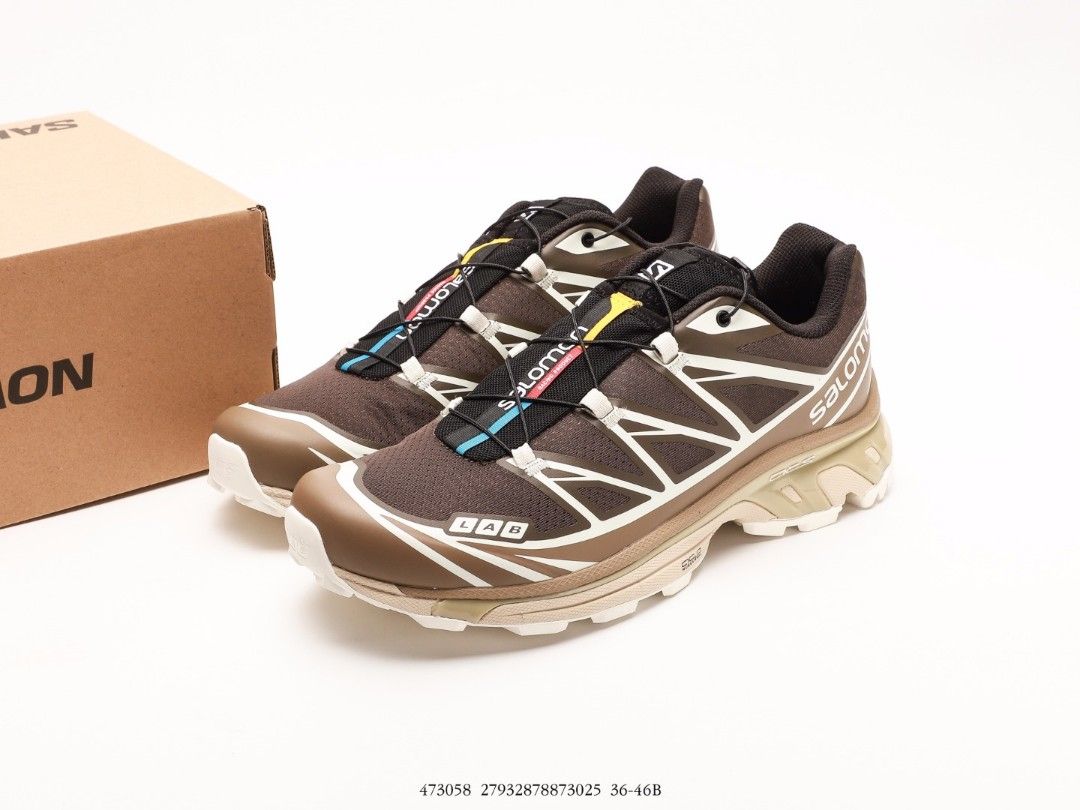 Brown salomon shoes sale