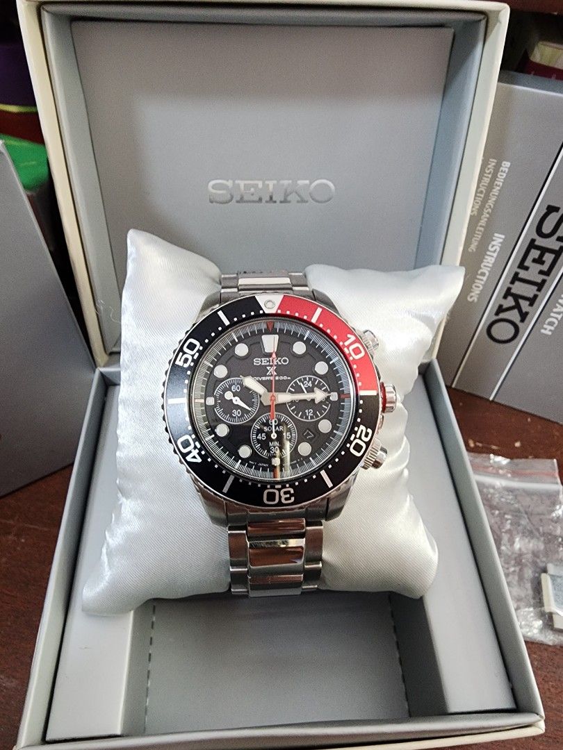 Seiko Prospex Solar Chronograph Coke SSC617P1 SSC617 on bracelet
